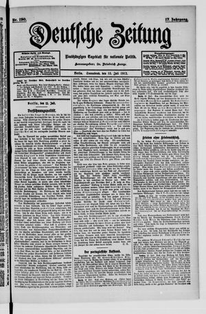 Deutsche Zeitung on Jul 13, 1912