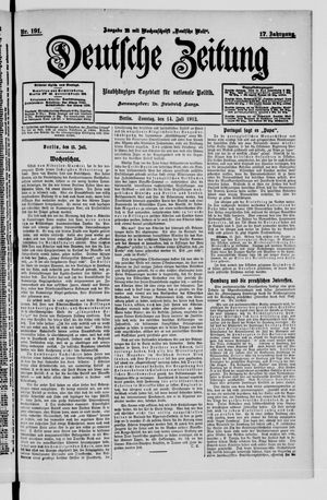 Deutsche Zeitung vom 14.07.1912