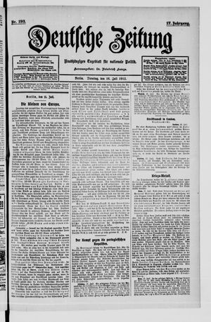 Deutsche Zeitung vom 16.07.1912