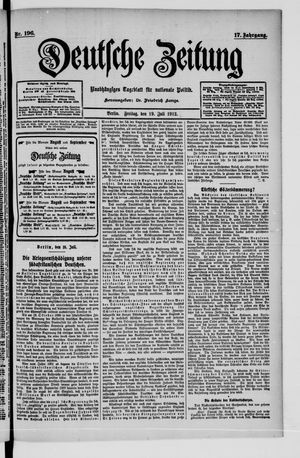 Deutsche Zeitung vom 19.07.1912