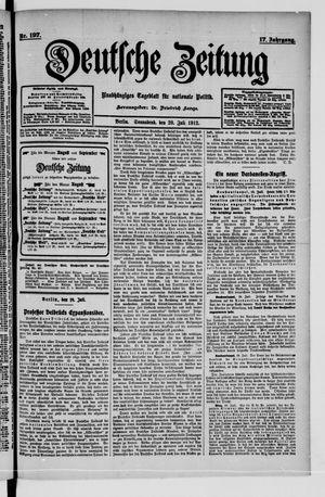 Deutsche Zeitung vom 20.07.1912