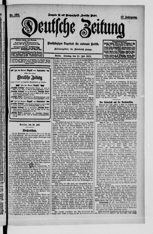 Deutsche Zeitung vom 21.07.1912