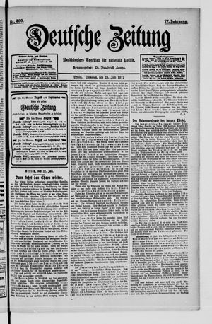 Deutsche Zeitung on Jul 23, 1912