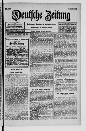 Deutsche Zeitung vom 26.07.1912