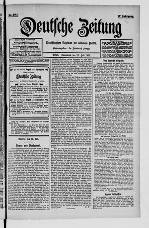 Deutsche Zeitung vom 27.07.1912