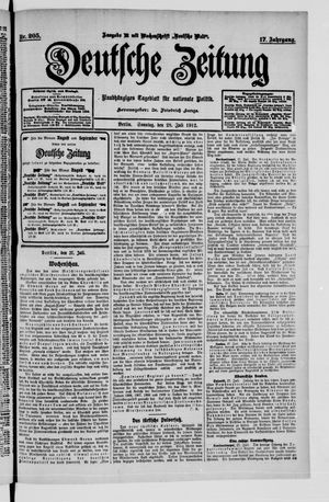 Deutsche Zeitung vom 28.07.1912