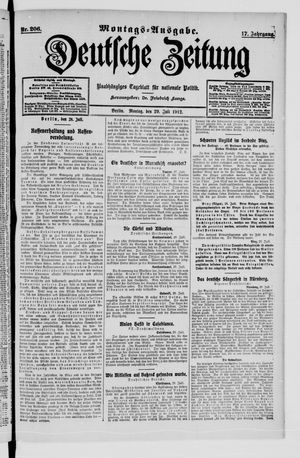 Deutsche Zeitung vom 29.07.1912
