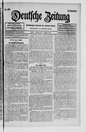 Deutsche Zeitung vom 02.08.1912