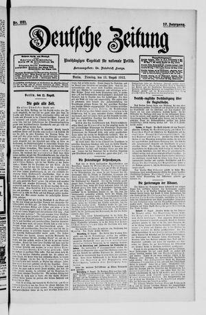 Deutsche Zeitung vom 13.08.1912