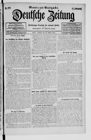 Deutsche Zeitung vom 19.08.1912