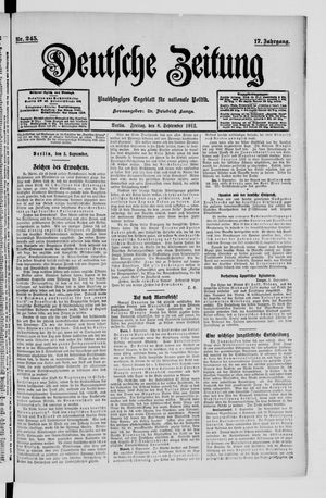 Deutsche Zeitung vom 06.09.1912