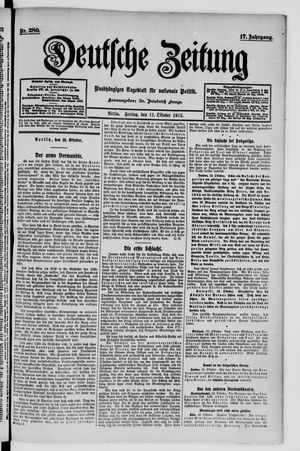 Deutsche Zeitung vom 11.10.1912