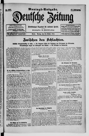 Deutsche Zeitung vom 28.10.1912