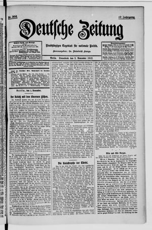 Deutsche Zeitung vom 02.11.1912
