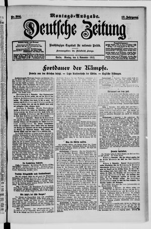 Deutsche Zeitung vom 04.11.1912