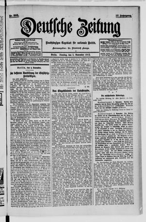 Deutsche Zeitung vom 05.11.1912