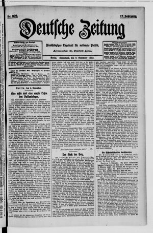 Deutsche Zeitung vom 09.11.1912