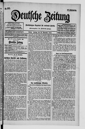 Deutsche Zeitung vom 29.11.1912