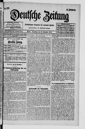 Deutsche Zeitung vom 30.11.1912