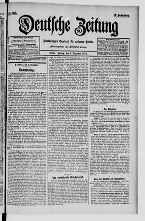 Deutsche Zeitung vom 06.12.1912