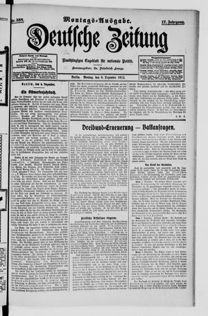 Deutsche Zeitung vom 09.12.1912