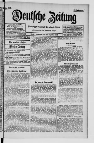 Deutsche Zeitung vom 12.12.1912