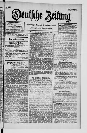 Deutsche Zeitung vom 13.12.1912
