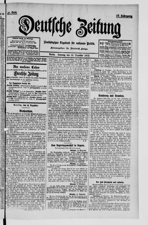 Deutsche Zeitung vom 15.12.1912