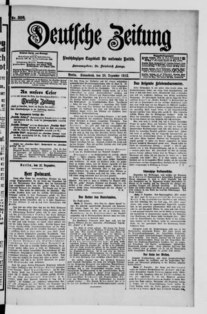 Deutsche Zeitung vom 28.12.1912