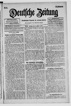 Deutsche Zeitung vom 03.01.1913