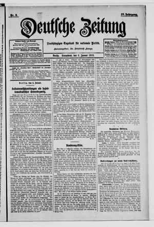 Deutsche Zeitung vom 04.01.1913
