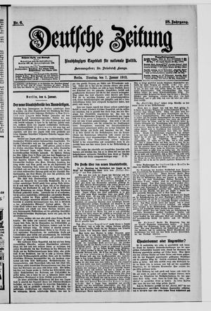 Deutsche Zeitung vom 07.01.1913