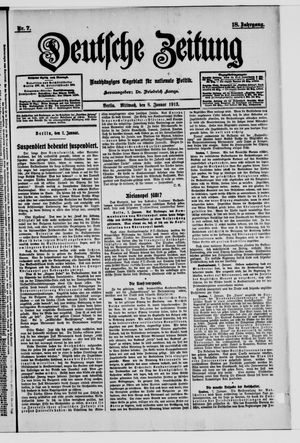 Deutsche Zeitung vom 08.01.1913