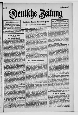 Deutsche Zeitung vom 16.01.1913