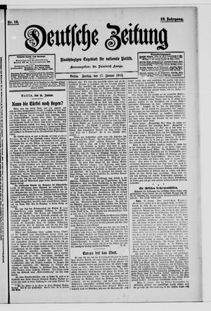 Deutsche Zeitung on Jan 17, 1913