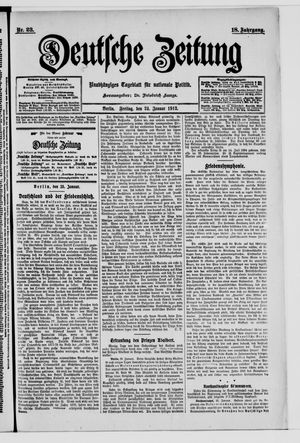Deutsche Zeitung on Jan 24, 1913
