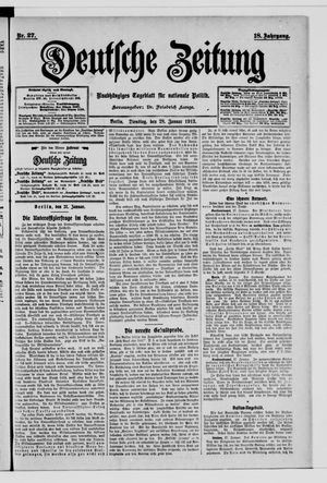 Deutsche Zeitung on Jan 28, 1913
