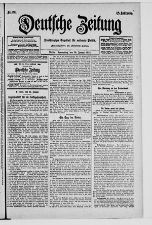 Deutsche Zeitung vom 30.01.1913
