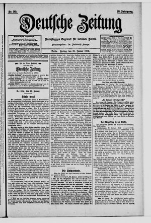 Deutsche Zeitung vom 31.01.1913