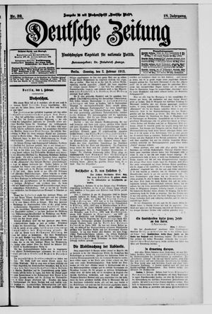 Deutsche Zeitung vom 02.02.1913