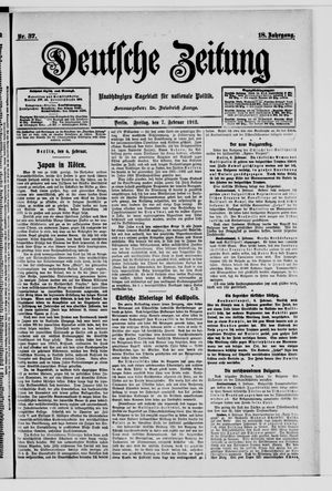 Deutsche Zeitung vom 07.02.1913