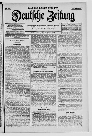 Deutsche Zeitung vom 09.02.1913