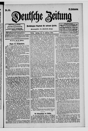 Deutsche Zeitung vom 14.02.1913