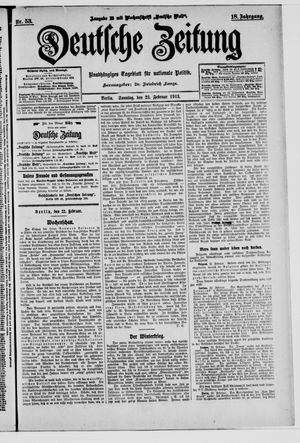 Deutsche Zeitung on Feb 23, 1913