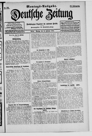 Deutsche Zeitung vom 24.02.1913