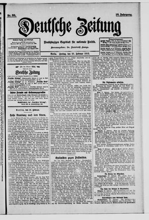 Deutsche Zeitung vom 28.02.1913
