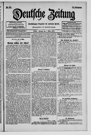 Deutsche Zeitung on Mar 7, 1913