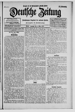Deutsche Zeitung on Mar 9, 1913