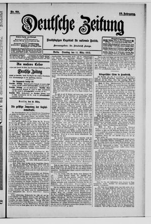 Deutsche Zeitung on Mar 11, 1913