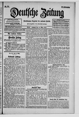 Deutsche Zeitung vom 12.03.1913